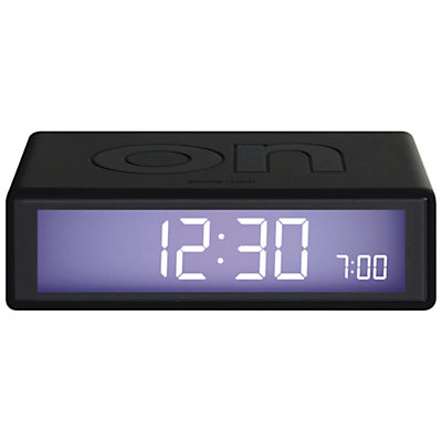 Lexon Flip Alarm Clock Black Lexon Flip Alarm Clock Black